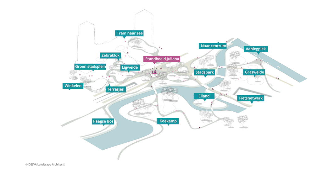 7 © DELVA Landscape Architects Urbanism Powerhouse Amvest Synchroon KJ Plein Centraal station Den Haag Koekamp Park Entree_Iso Programmeren copy