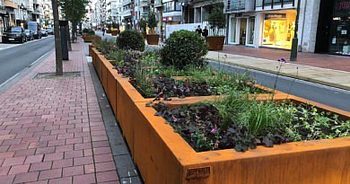 XALFiLii plantenbakken Belgisch merk project Lippenslaan Knokke-Heist premium plantenbakken luxe cortenstaal warme kleuren inspiratie tips tuinarchitectuur planten groensector cg concept magazine