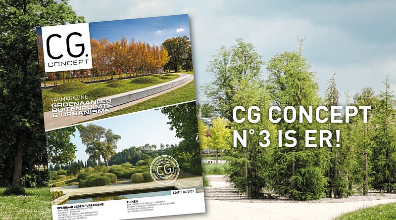 CG Concept editie 3 2021 herfst is er! Nieuw vakmagazine voor de Belgische groensector buitenruimte urbanisme steden tuinen tuinaanleg