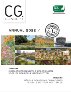 CG Concept Annual 2022: Dit jaarboek is een vakmagazine voor de Belgische groensector, met daarin alle klimaatuitdagingen en -oplossingen voor tuinaannemers, tuinaanleggers, tuinarchitecten, groendiensten...