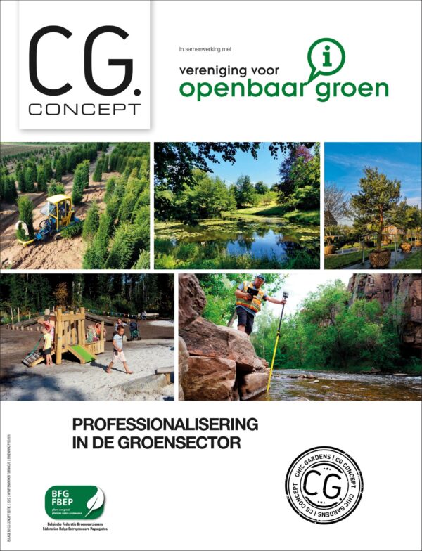 CG CONCEPT VAKMAGAZINE GROENAANLEG BUITENRUIMTE EN URBANISME CG XTRA PROFESSIONALISERING IN DE GROENSECTOR _BFG BELGISCHE FEDERATIE GROENVOORZIENERS _VERENIGING OPENBAAR GROEN