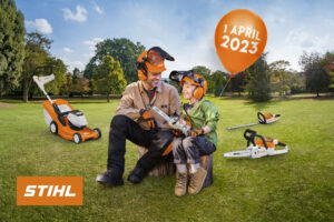 Stihl testdag op 1 april 2023: test zelf je tuinmachines zonder aankoopverplichting.