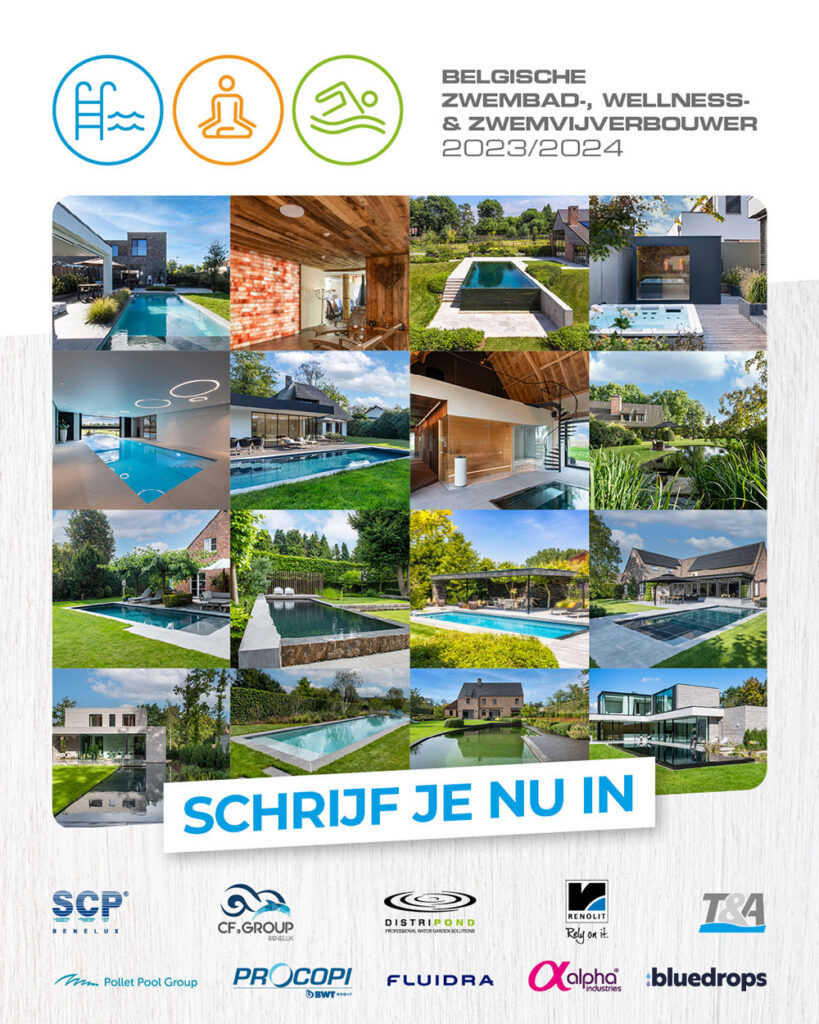 Schrijf je nu in voor de Wedstrijd 'Belgische Zwembad-, Wellness- en Zwemvijverbouwer 2023-2024'