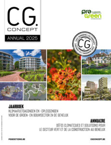 cover CG Concept Annual 2025: het jaarboek voor de groen- en bouwsector in de Benelux.