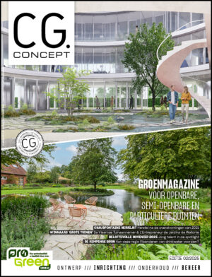 cover CG Concept editie 02/2025 (juni-juli-augustus 2025). Het groenmagazine voor openbare, semi-openbare en particuliere ruimten.