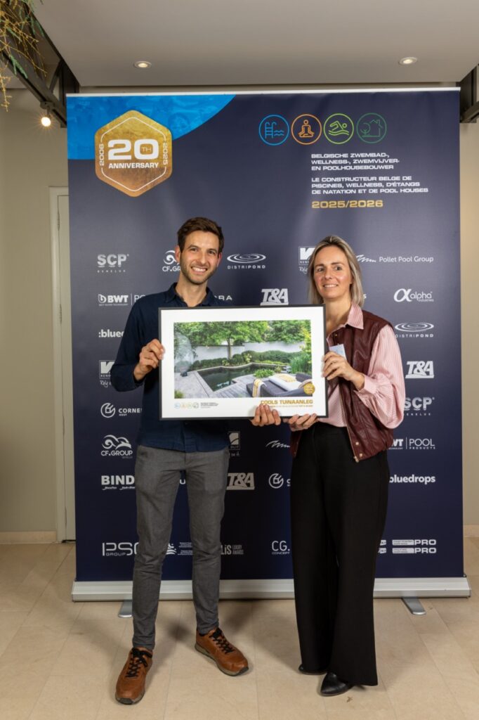 64 Belgische topbedrijven bekroond tijdens jubileumeditie ‘Belgische Zwembad-, Wellness-, Zwemvijver- en Poolhousebouwer 2025/2026’