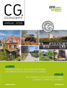 CG Concept Annual 2026 is er! Het jaarboek over klimaatuitdagingen en -oplossingen voor de openbare, semi-openbare en particuliere ruimte in de Benelux. Alle info voor groenprofessionals gebundeld in één dikke editie!